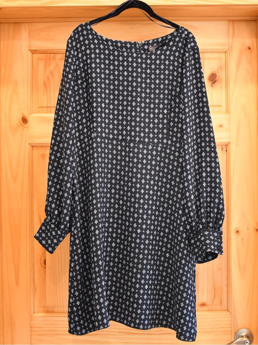 Vince Camuto Black 3/4 Sleeve Dress 16